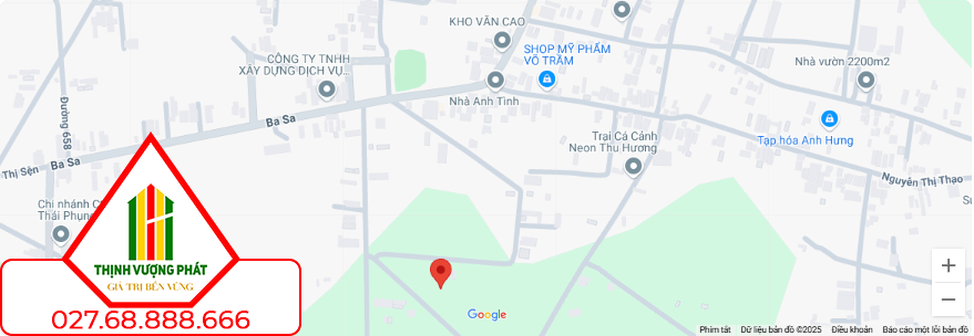 Vị trí tài sản rao bán.